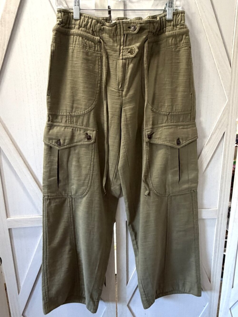Free People We The Free Park Ave Pull-On Cargo Pants in Adventurer - Picture 3 of 11